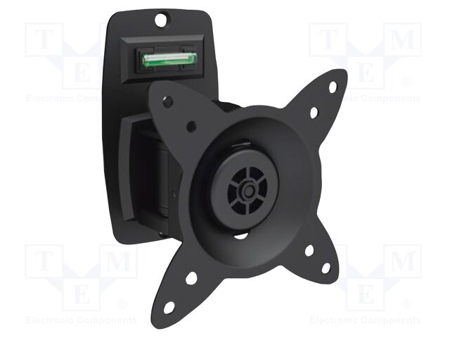 Holder; for wall mounting; 15kg; 27"; black; Dim: 140x80x64mm