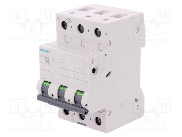 Circuit breaker; 400VAC; Inom: 300mA; Poles: 3; DIN; Charact: C; 6kA