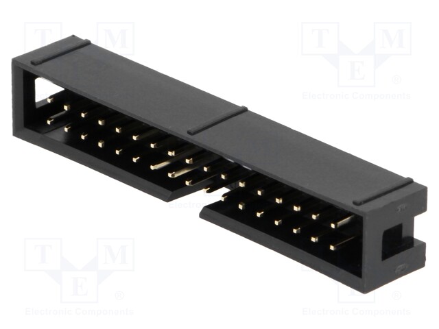 Socket; IDC; male; PIN: 34; straight; THT; gold-plated; 2.54mm