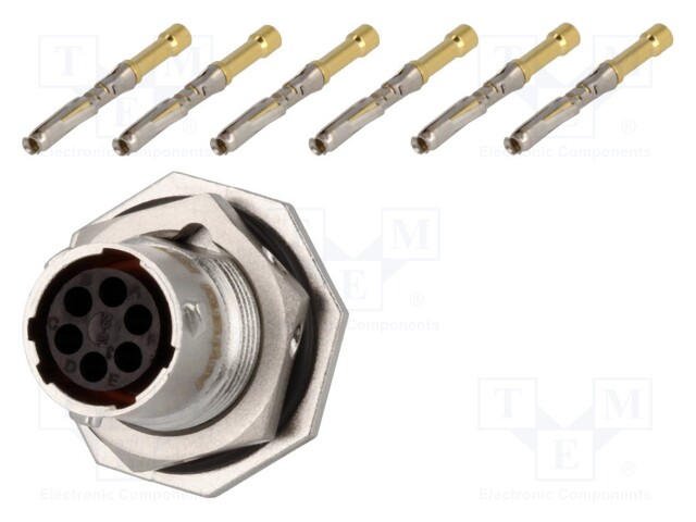 Connector: circular; Series: RT360; socket,plug; female; crimped