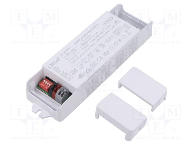 Power supply: switching; LED; 60W; 15÷54VDC; 750mA÷1.5A; IP20; 90%