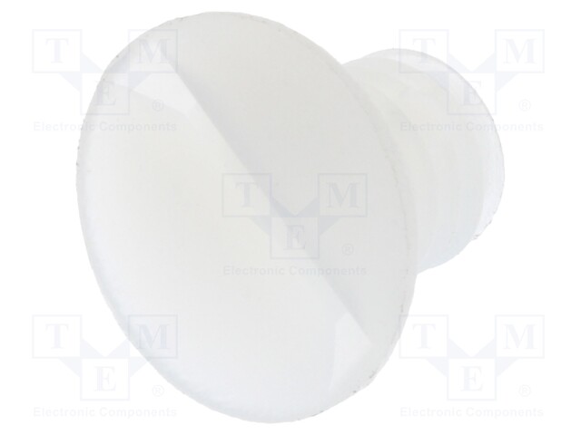 Screw; M5x7; 0.8; Head: countersunk; slotted; 1,4mm; polyamide