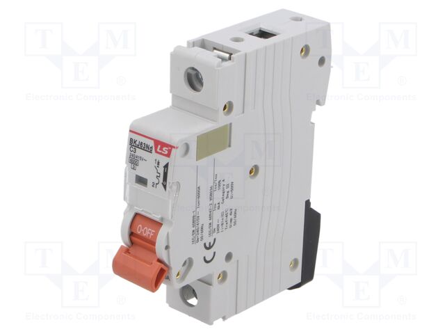 Circuit breaker; 230/400VAC; Inom: 3A; Poles: 1; Charact: C; 6kA