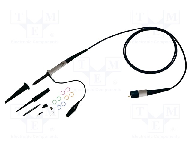 Oscilloscope probe; Band: 500MHz; Attenuator: 10: 1; BNC plug