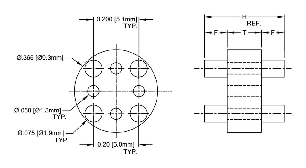 Insulating distance; polyamide; 2mm; natural; UL94V-2; TO5