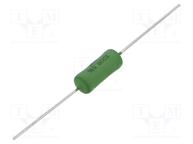Through Hole Resistor, 100 ohm, AC Series, 5 W, ± 5%, Axial Leaded
