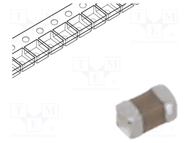 Capacitor: ceramic; MLCC; 1nF; 25V; X7R; ±10%; SMD; 0201