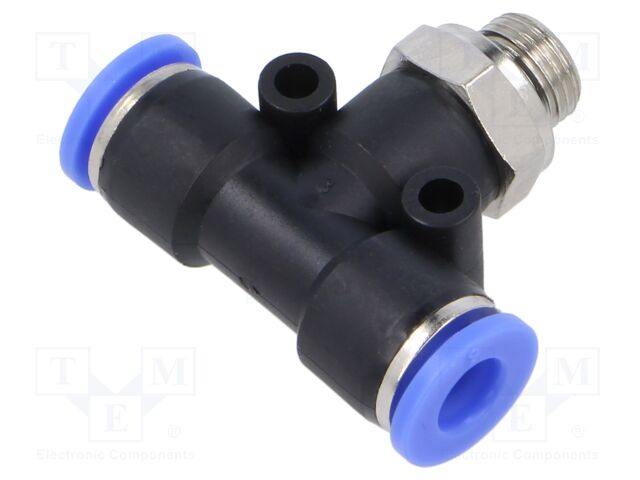 Push-in fitting; T-tap splitter; -0.95÷15bar; Thread: G 1/8"