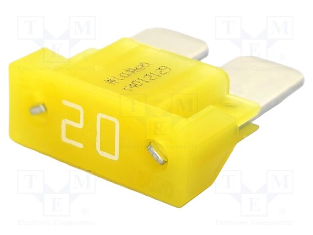 Fuse: fuse; 20A; 32VDC; automotive; 16.2mm; 16.2x6.5x18.5mm