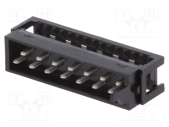 Plug; Micro-MaTch; male; PIN: 14; IDC; for ribbon cable; Layout: 2x7