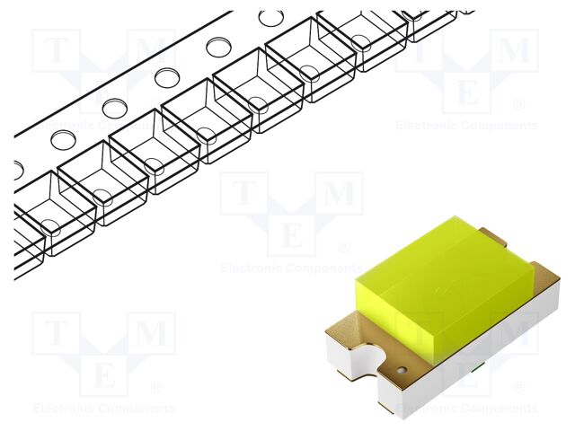 LED; white; SMD; 1608; 800÷1000mcd; 120°; 20mA; 2.8÷3.4VDC; 68mW