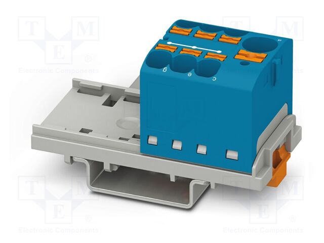 Splice terminal: rail; 32A; 800V; push-in; PA; 0.2÷6mm2; W: 28.6mm