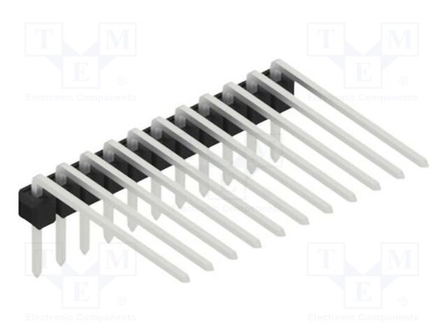 Connector: pin strips; pin header; male; PIN: 11; 2.54mm; THT; 1x11