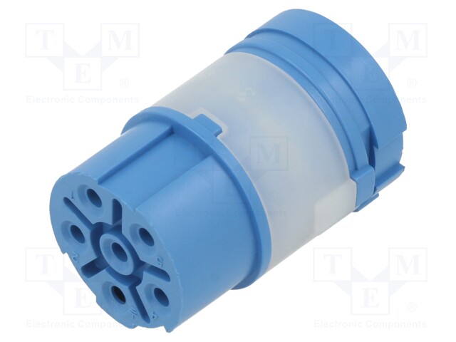 Circular Connector Insert, Han Series, 5 Contacts, Socket, Crimp
