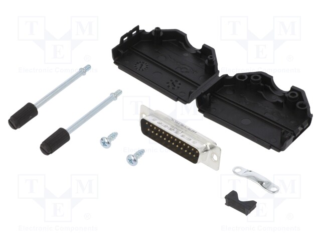 D-Sub; PIN: 25; male; unshielded; straight; soldering; for cable