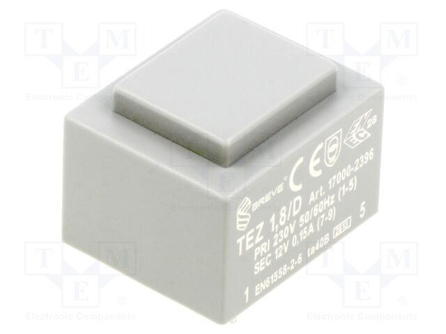 Transformer: encapsulated; PCB