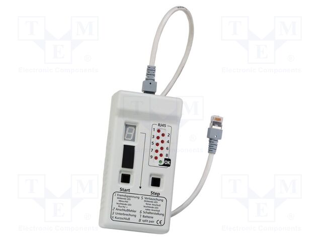 Test adapter; RJ45; 140x36x70mm