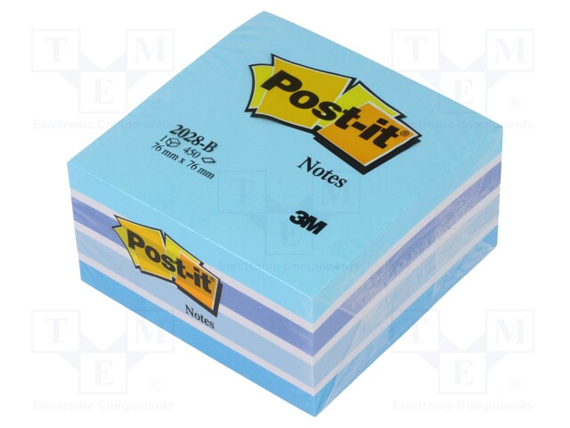 Sticky notes; 76x76mm; blue