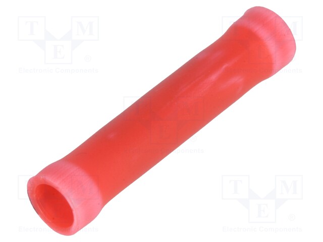 Butt splice; insulated; copper; 0.3÷1.4mm2; tinned; crimped