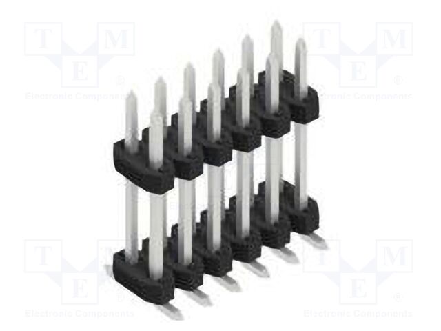 Connector: pin strips; pin header; male; PIN: 12; 2mm; SMT; 2x6; 100V