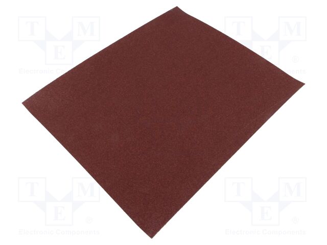 Cleaning cloth: sandpaper; Granularity: 120; 230x280mm