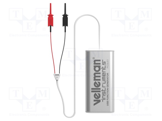 Generator: function USB; Amplitude: 200mVpp÷10Vpp @ 1kHz; 50Ω