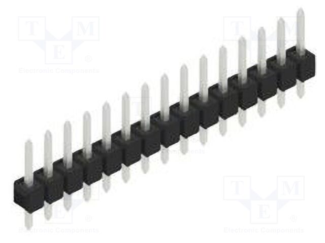 Connector: pin strips; pin header; male; PIN: 15; 2.54mm; THT; 1x15