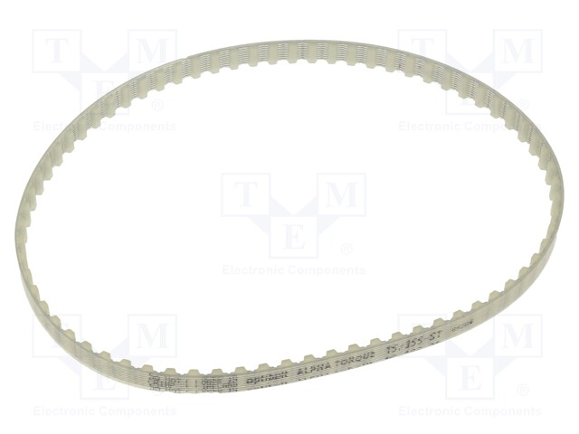 Timing belt; T5; W: 6mm; H: 2.2mm; Lw: 355mm; Tooth height: 1.2mm