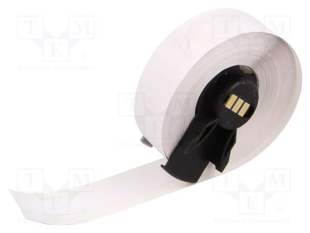 Tape; 9.53mm; 15.24m; white; self-adhesive; -40÷82°C