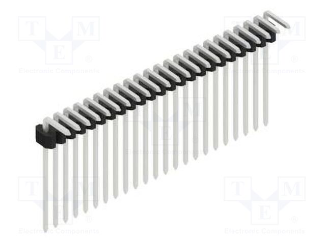 Connector: pin strips; pin header; male; PIN: 23; 1.27mm; THT; 1x23