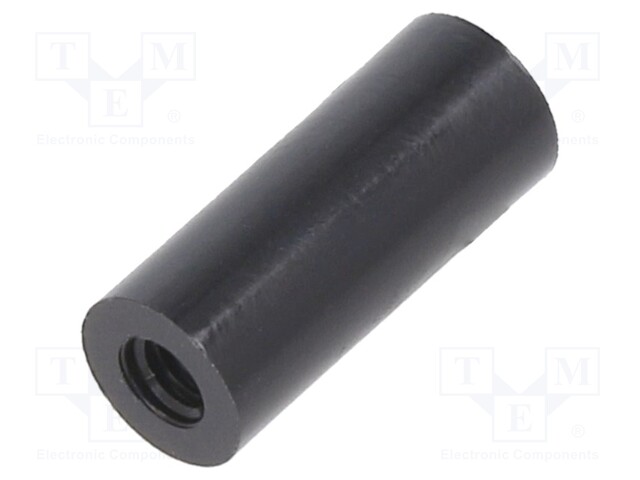 Spacer sleeve; cylindrical; polyamide; M2,5; L: 12mm; Øout: 5mm