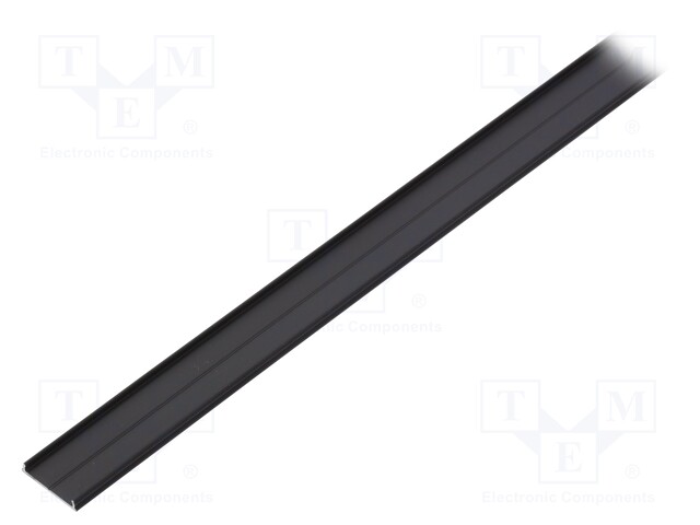 Profiles for LED modules; surface; black; L: 2m; aluminium