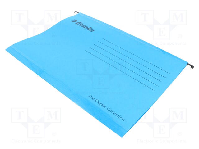 Hanging folder; blue
