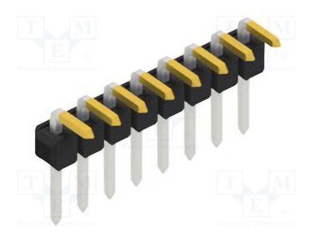 Connector: pin strips; pin header; male; PIN: 8; 2.54mm; THT; 1x8