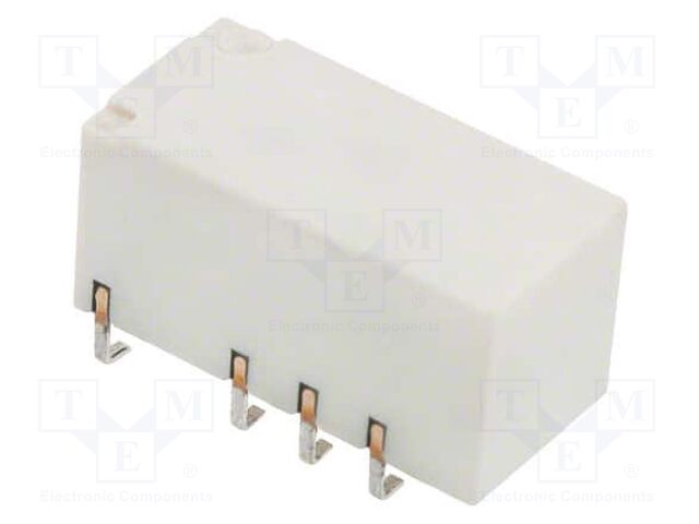 Relay: electromagnetic; DPDT; Ucoil: 5VDC; Icontacts max: 2A; PCB