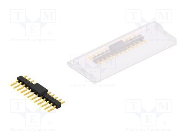 Connector: pin strips; pin header; male; PIN: 12; 2.54mm; SMT; 1x12