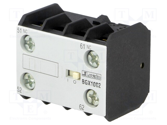 Auxiliary contacts; Series: BG; Leads: screw terminals