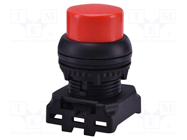 Switch: push-button; 22mm; red; IP65; prominent; E; Pos: 2; Ø22.5mm