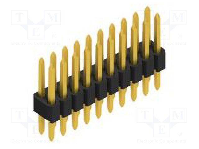 Connector: pin strips; pin header; male; PIN: 20; 1.27mm; THT; 2x10