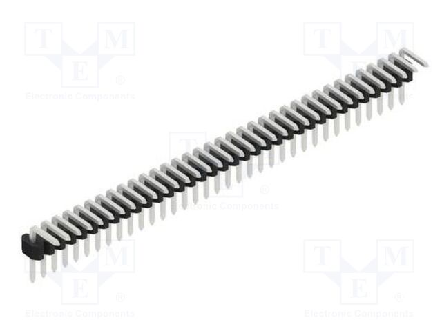 Connector: pin strips; pin header; male; PIN: 35; 1.27mm; THT; 1x35