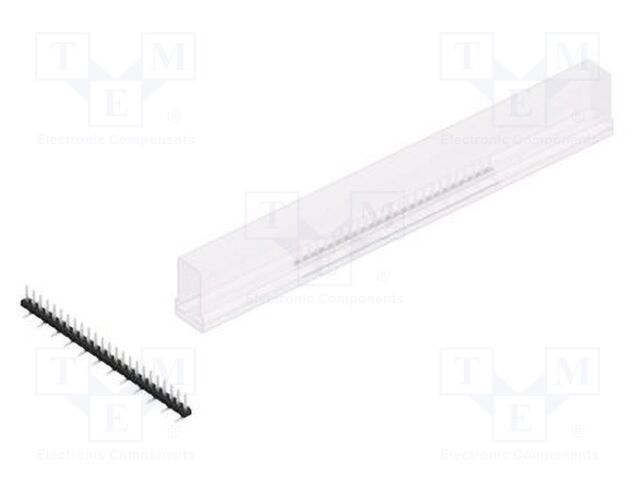 Connector: pin strips; pin header; male; PIN: 24; 2mm; SMT; 1x24