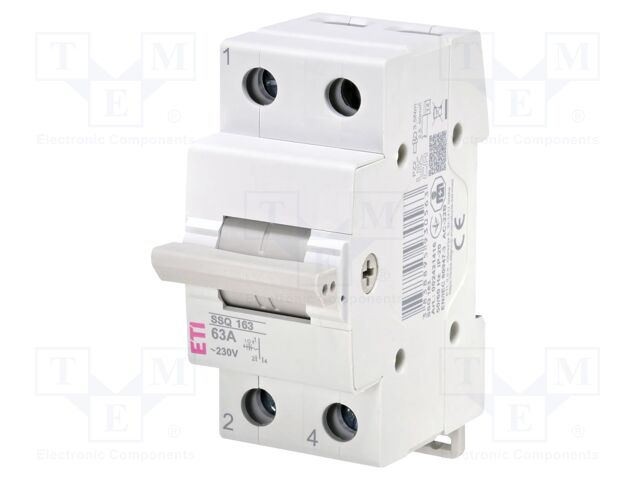 Mains-generator switch; Poles: 3; 230/400VAC; 25A; IP20