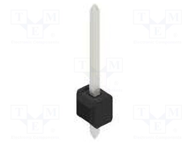 Connector: pin strips; pin header; male; PIN: 1; 2.54mm; THT; 1x1