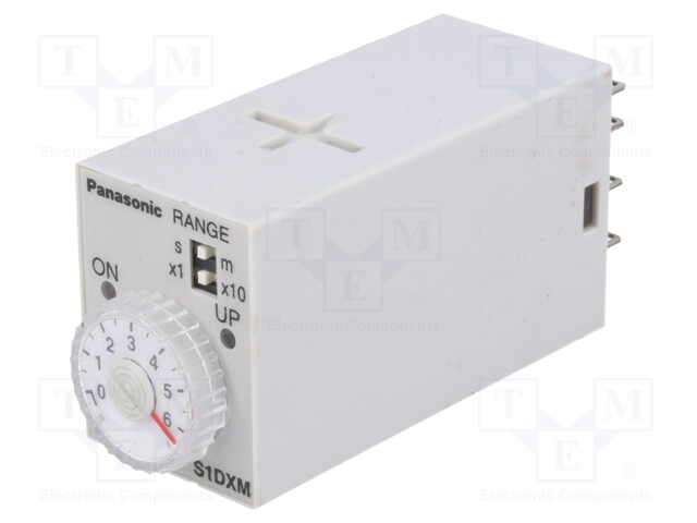 Timer; 0.5s÷60min; DPDT; 250VAC/7A; 24VDC; socket; -10÷50°C; PIN: 8