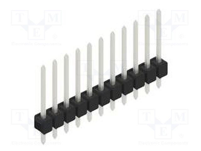 Connector: pin strips; pin header; male; PIN: 11; 2.54mm; THT; 1x11