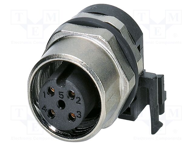 Connector: M12; socket; PIN: 4; female; 60V; angled; IP67; THR; A code