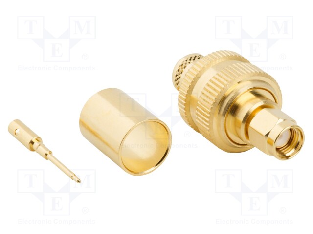 Plug; SMA; male; angled 90°; 50Ω; B7810A,B8214,B9913,LMR400