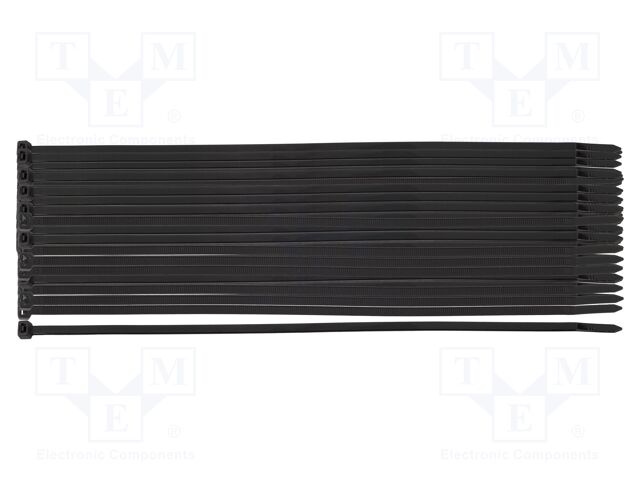 Cable tie; L: 150mm; W: 3.6mm; black; 100pcs; EXTREME