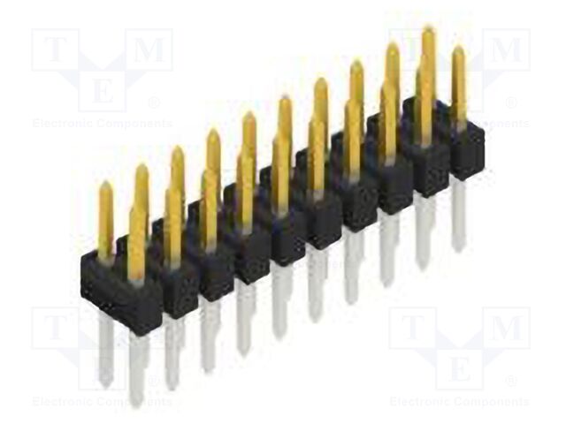 Connector: pin strips; pin header; male; PIN: 20; 2.54mm; THT; 2x10