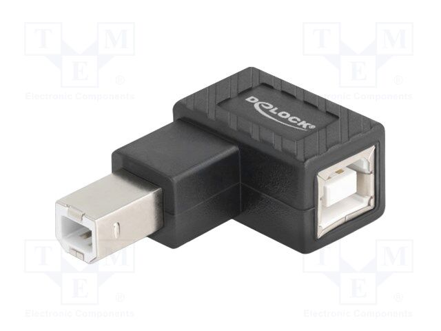 Adapter; USB 2.0; USB B socket,USB B plug 90° left/right
